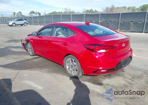 2020 Hyundai Elantra Limited z USA, uszkodzony, nr VIN 5NPD84LF4LH541223